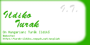 ildiko turak business card