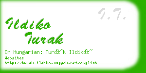 ildiko turak business card